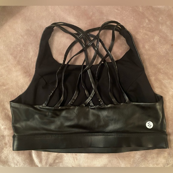 Torrid Black Coated Strappy Back Wicking Sports Bra, NWOT - Picture 3 of 5